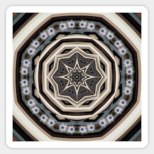 Star Flower Kaleidoscope Sticker